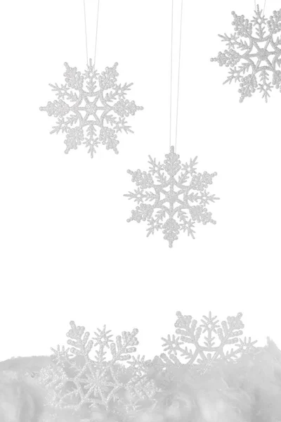 Christmas snowflakes isolated — Stock Photo, Image