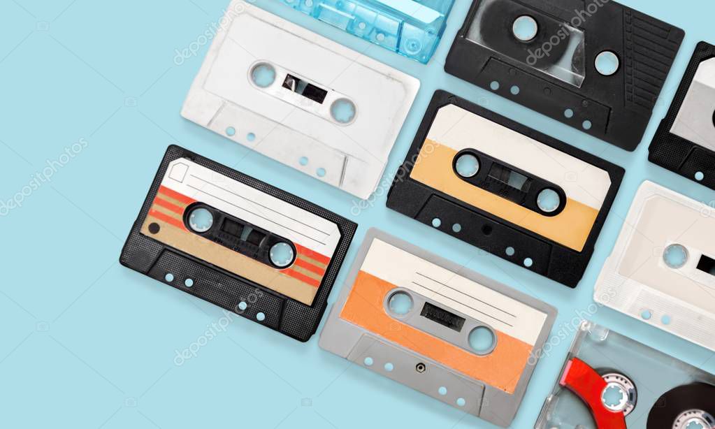 Vintage Cassettes on the table 
