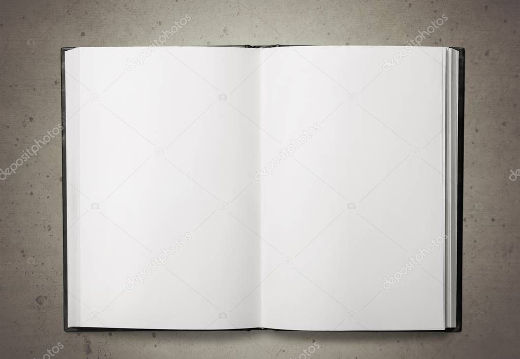 blank notebook on  background