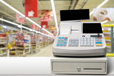 Yazar kasa Lcd ekran ile