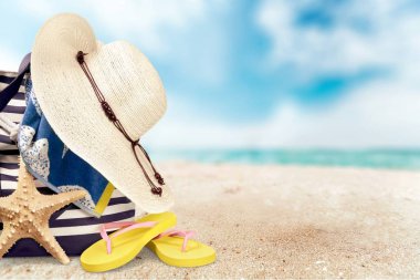 Yaz plaj renkli çanta