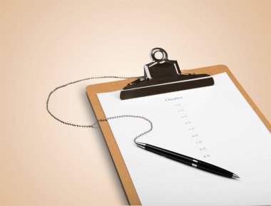 kalem ile boş siyah Pano