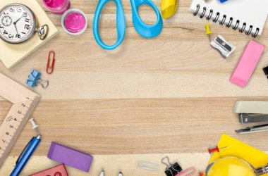 Okul Kırtasiye kompozisyon 