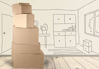 farklı karton kutular