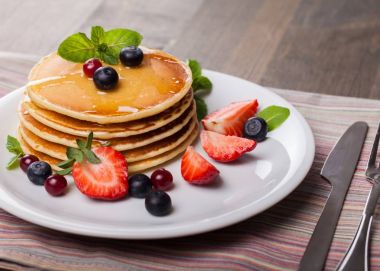 lezzetli kek yığını