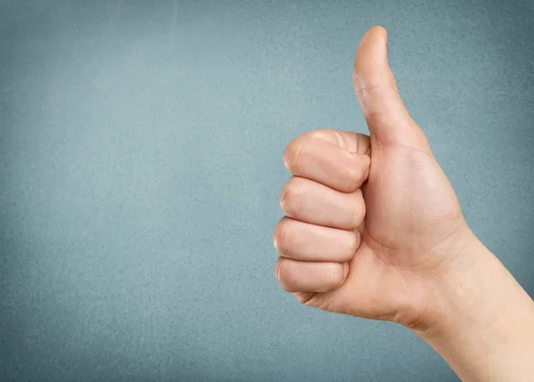 Male hand showing thumbs up — Stock Photo, Image