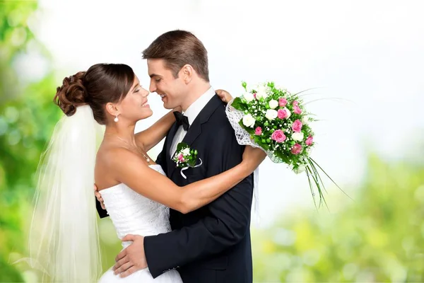 Casado jovem casal — Fotografia de Stock