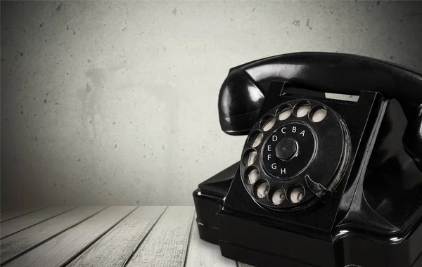 Retro black telephone