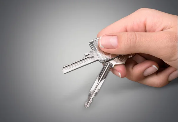 Home keys in hand — Stock Photo, Image