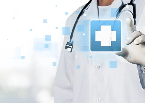 Dokter i hvit uniform. – stockfoto