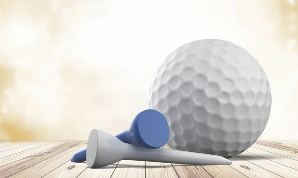 Bola de golfe único — Fotografia de Stock