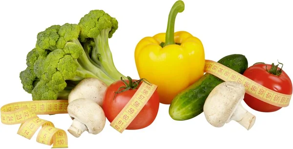 Zdjęcie Pyszne Warzywa Białym Tle — Zdjęcie stockowe