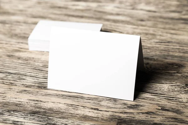 Blanco papier kaarten — Stockfoto