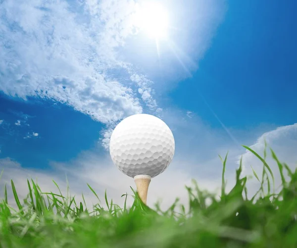 Golf Ball in grass — Stock Photo, Image