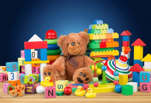 Dětská kolekce hraček — Stock fotografie