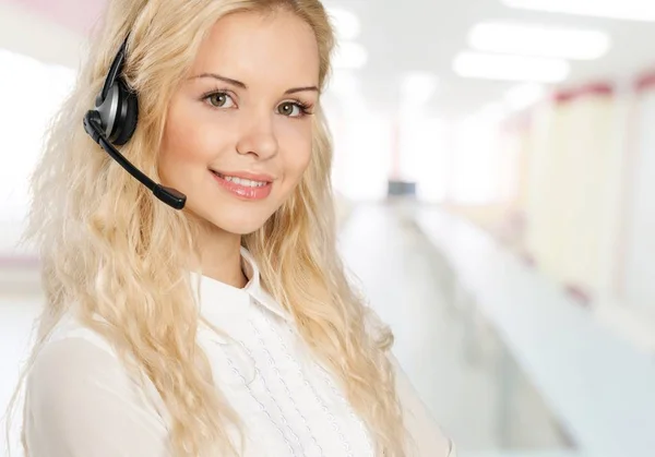 De manager van de dienst van de telefoon — Stockfoto