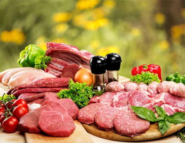 Fresh Raw Meat Background — Stock Photo, Image