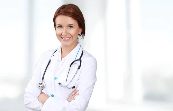 Attractive female doctor — Stock Photo, Image