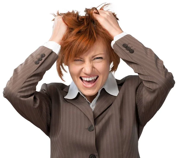 Mujer de negocios de pelo rojo — Foto de Stock