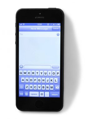 Boş ekran modern cep telefonu