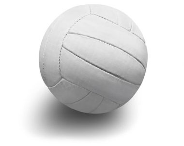 Beyaz voleybol topu