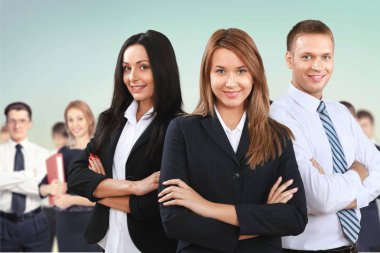 Kendine güvenen işadamları grubu