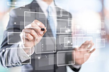  işadamı ile dijital kutsal kişilerin resmi