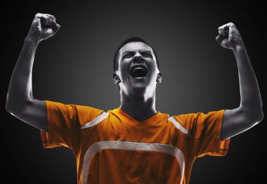 genç erkek futbol oyuncusu 