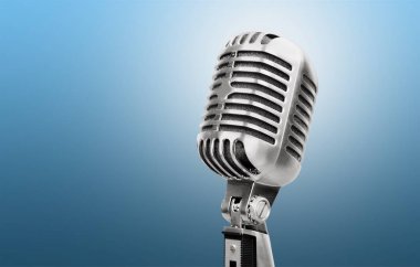 retro tarzı mikrofon