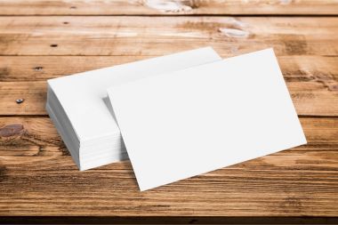 Blank white cards  clipart