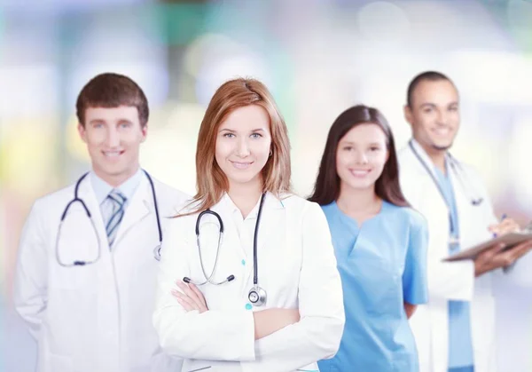 Young doctors with stethoscopes — Stock Photo, Image