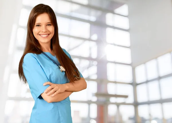 Mladý krásný zdravotní sestra — Stock fotografie