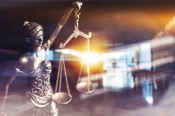 Justice Scales with light. — Stock Photo, Image