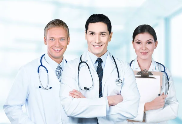 Young doctors with stethoscopes — Stock Photo, Image