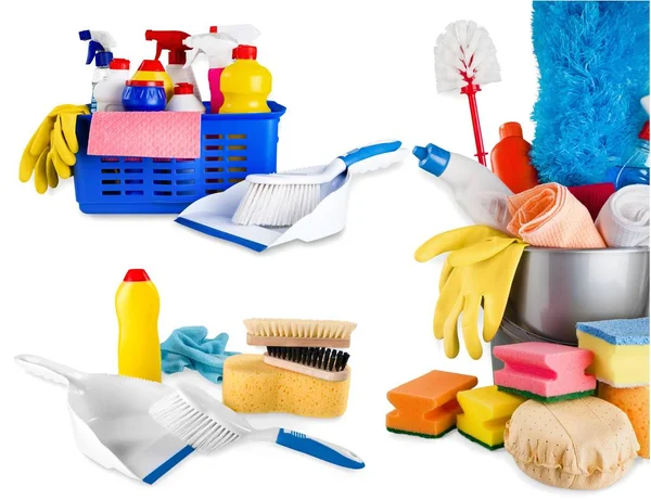 Types of cleaning equipment — Stock Photo, Image