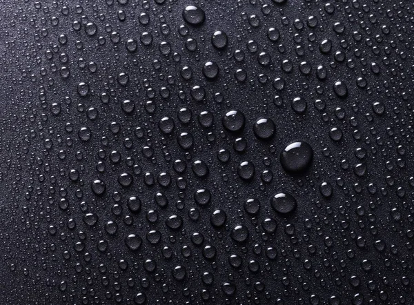 Water drops on blue — Stock Photo, Image