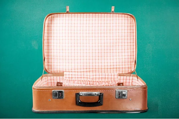 Boş Vintage çanta — Stok fotoğraf