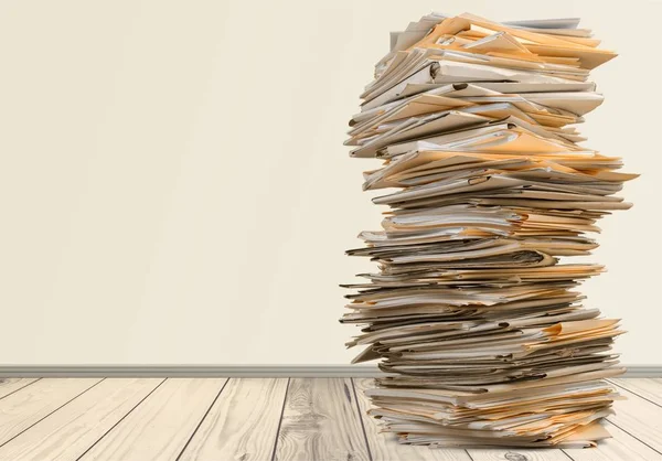 Pile de documents sur fond — Photo