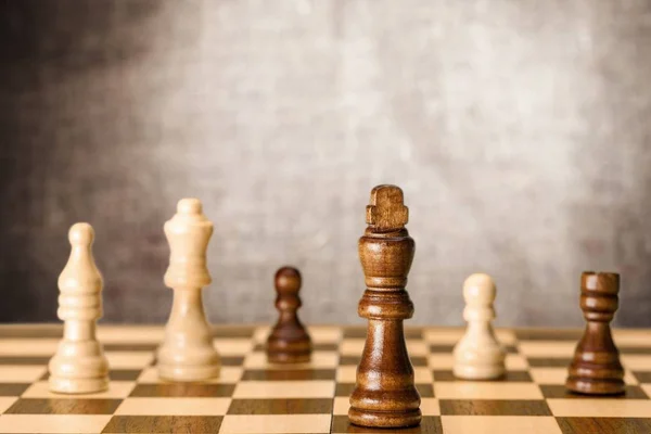 Chess pieces on a chessboard — Stock Photo, Image