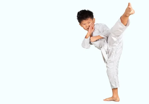 Ázsiai Karate kisfiú — Stock Fotó