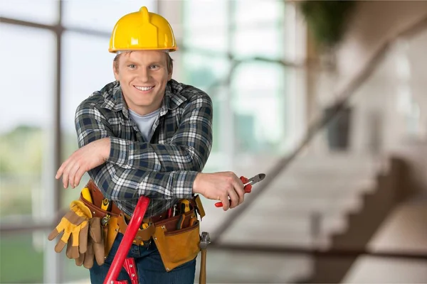 Jonge voorman met de helm — Stockfoto