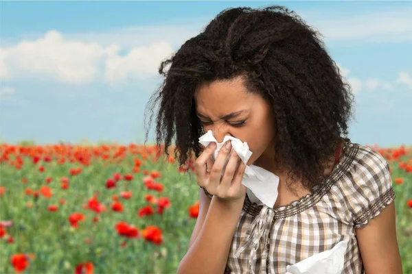 Alergias ou conceito de frio — Fotografia de Stock