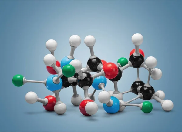 Molekylstruktur modell — Stockfoto