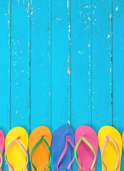 Infradito con ponte blu — Foto Stock