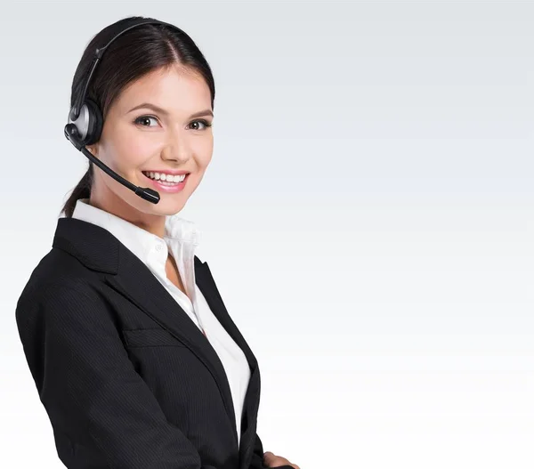 Young woman with headphones — Stock Photo, Image