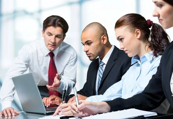Business people making report — Stock Photo, Image