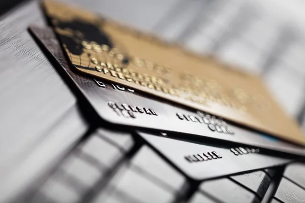 Стек кредитных карт — стоковое фото