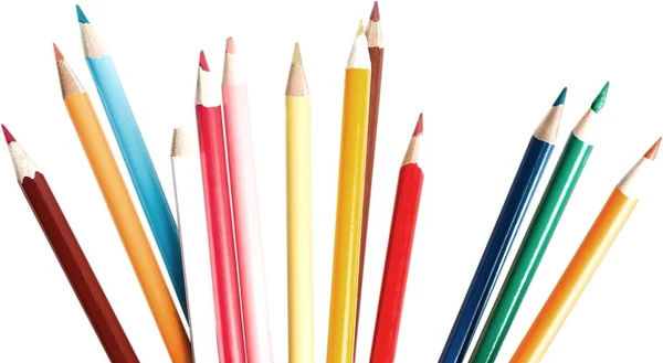 Colored pencils pile — Stock Photo, Image