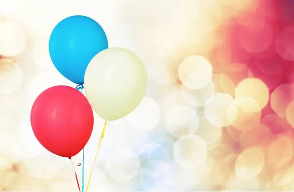 Kilka kolorowych balonów — Zdjęcie stockowe