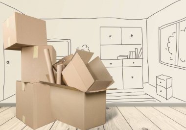 farklı karton kutular